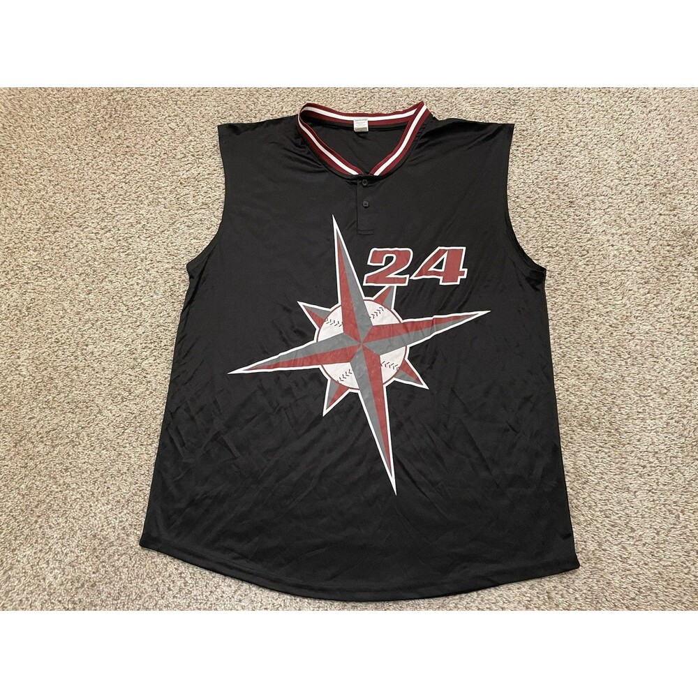 Seattle Mariners Griffey Jr #24 Sleeveless Jersey Size XL Turn Back Time Tanktop